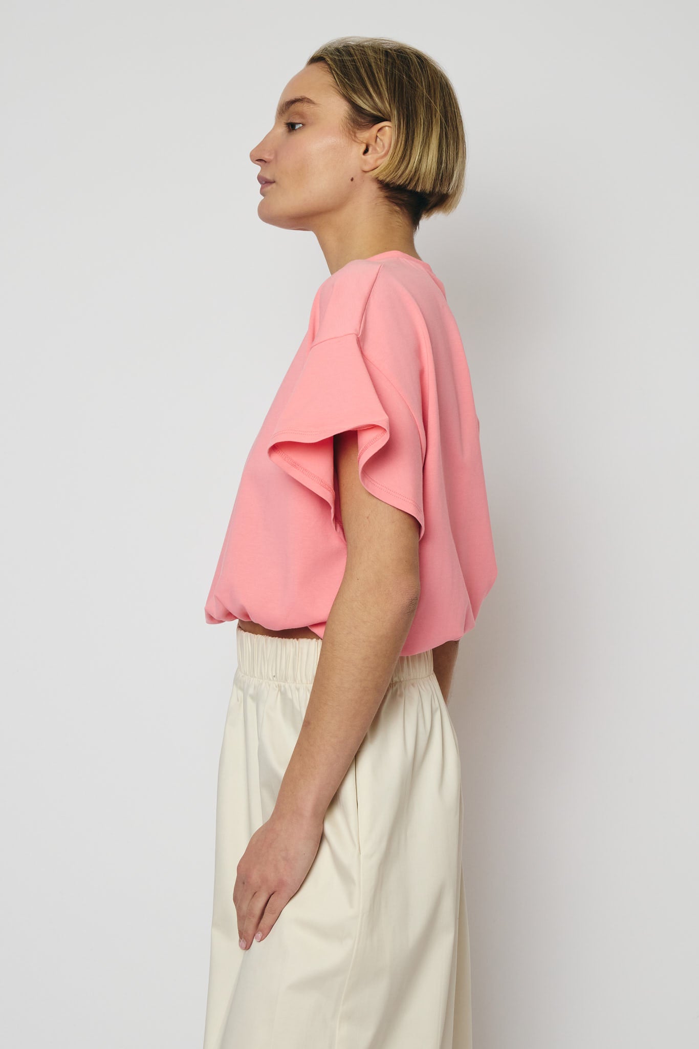 RE/BORN Antwerp Raffa t-shirt Soft Pink