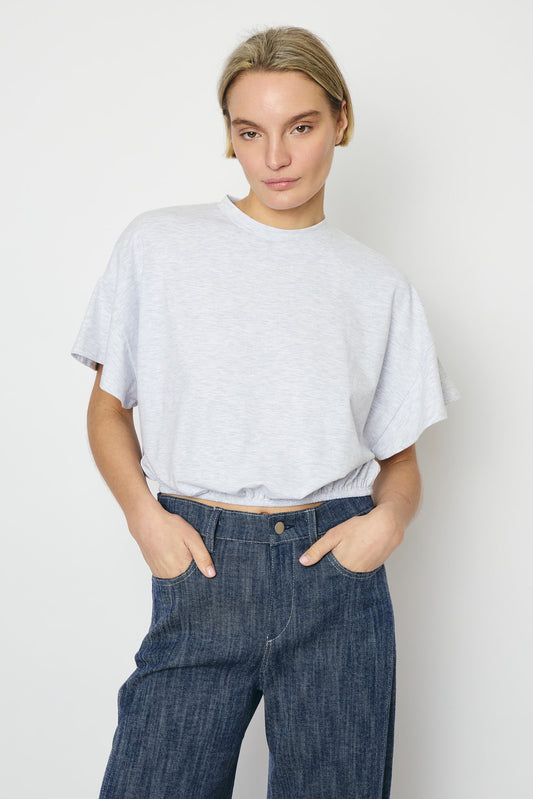 RE/BORN Antwerp Raffa t-shirt White Melange