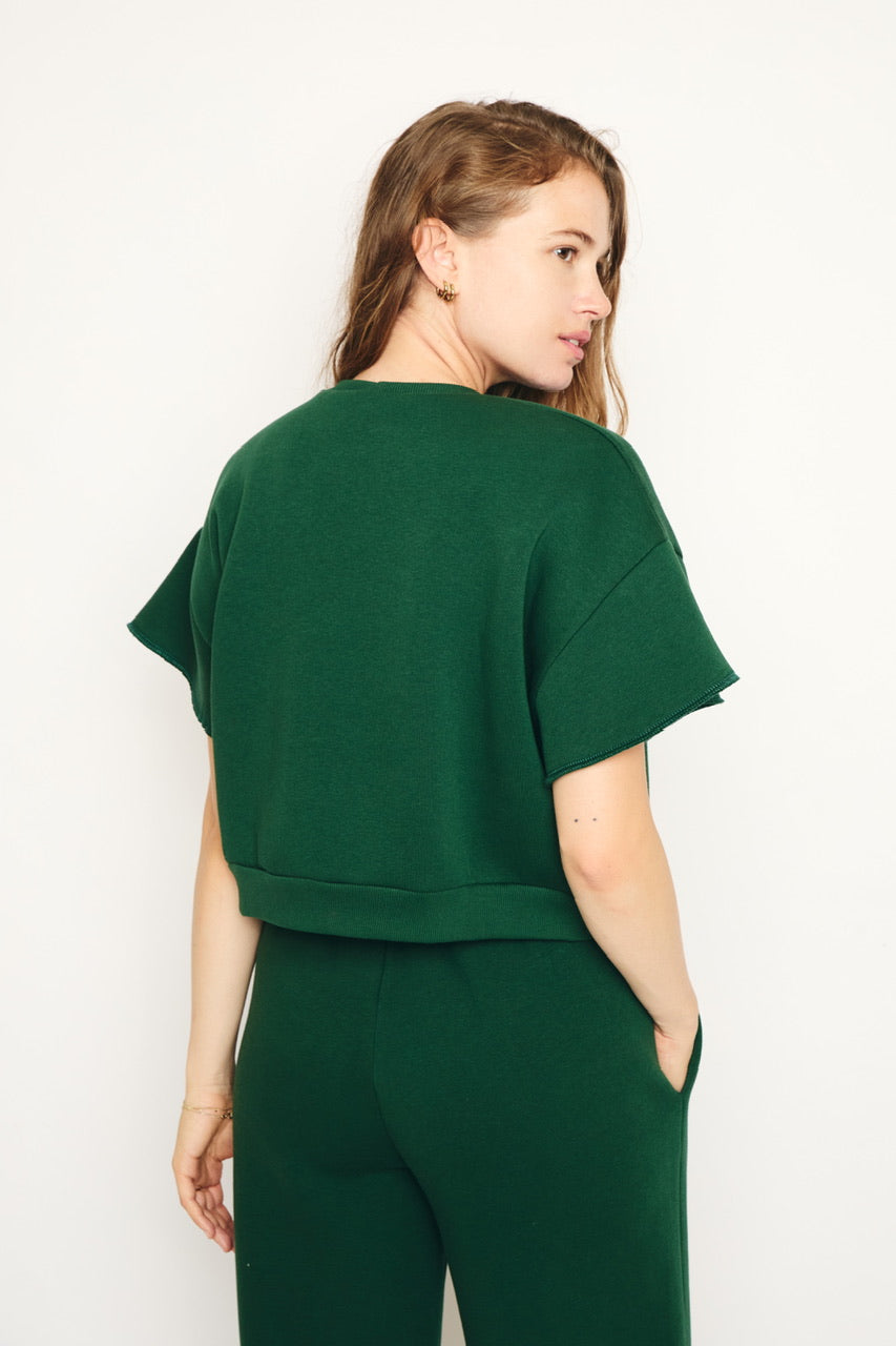 RE/BORN Antwerp Raffaëlla sweater Forest Green