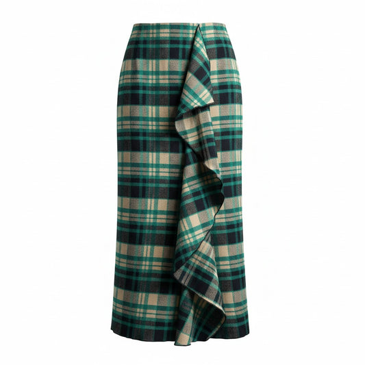 RE/BORN Antwerp Rosemary skirt Blue Check