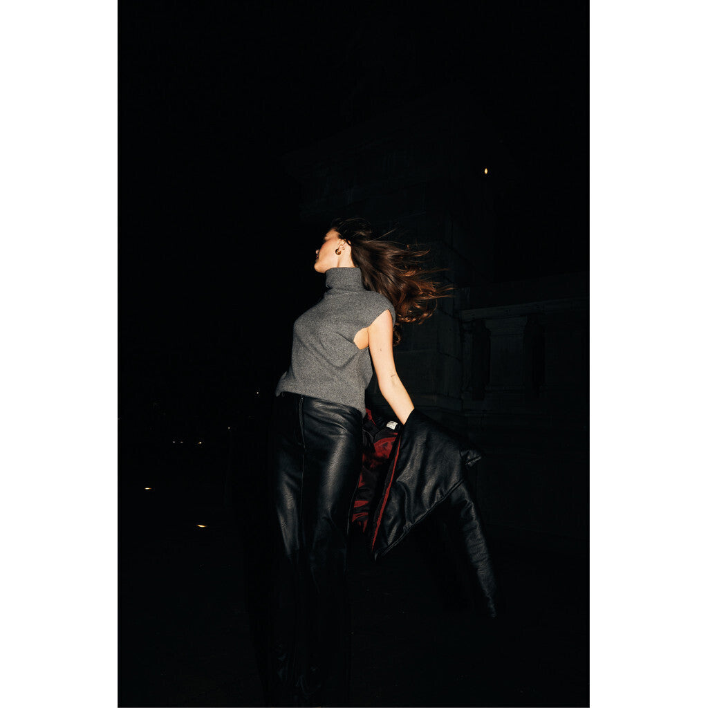 RE/BORN Antwerp Ruby blouse/ top Anthracite