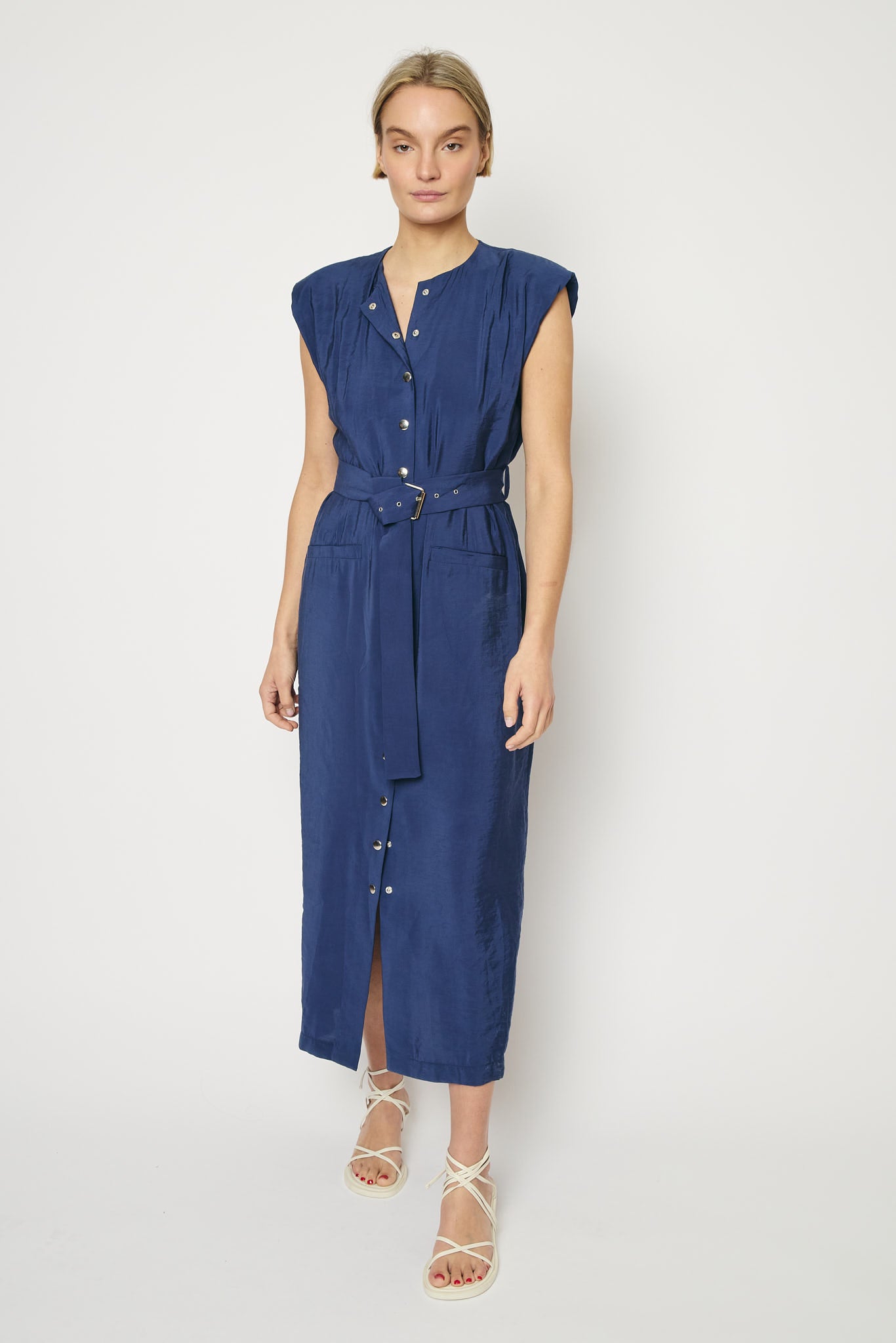 RE/BORN Antwerp Ruth dress Dark Blue