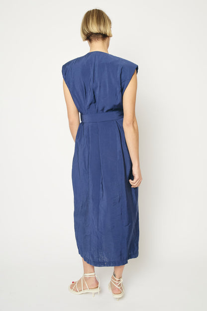 RE/BORN Antwerp Ruth dress Dark Blue