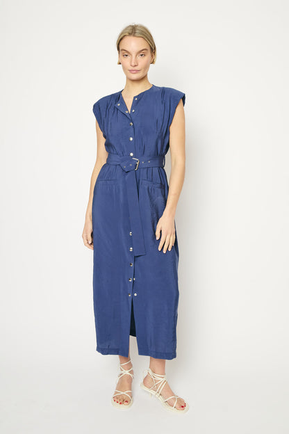 RE/BORN Antwerp Ruth dress Dark Blue