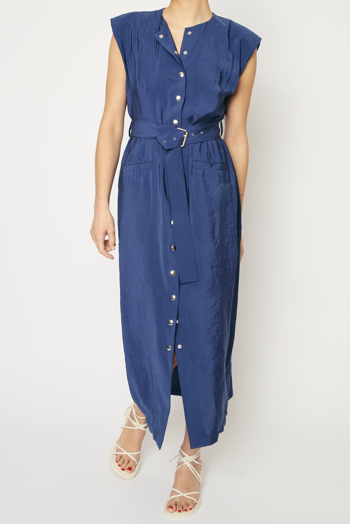 RE/BORN Antwerp Ruth dress Dark Blue