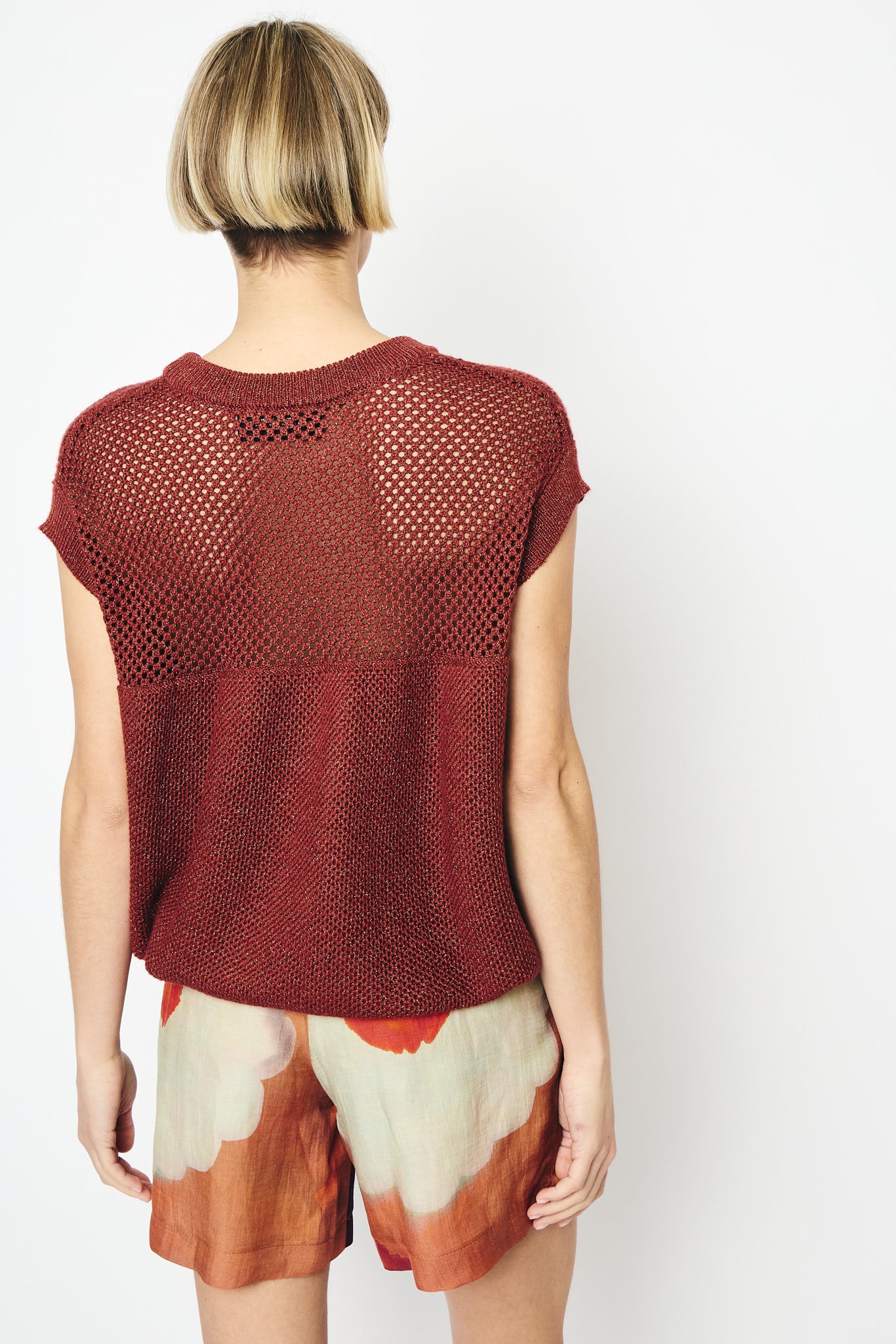 RE/BORN Antwerp Sasha blouse/ top Brick