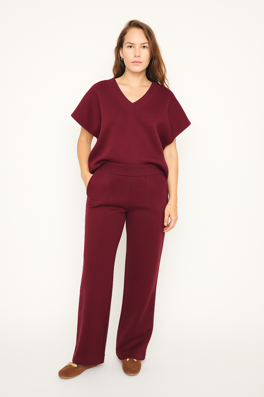 RE/BORN Antwerp Savannah trousers Vino