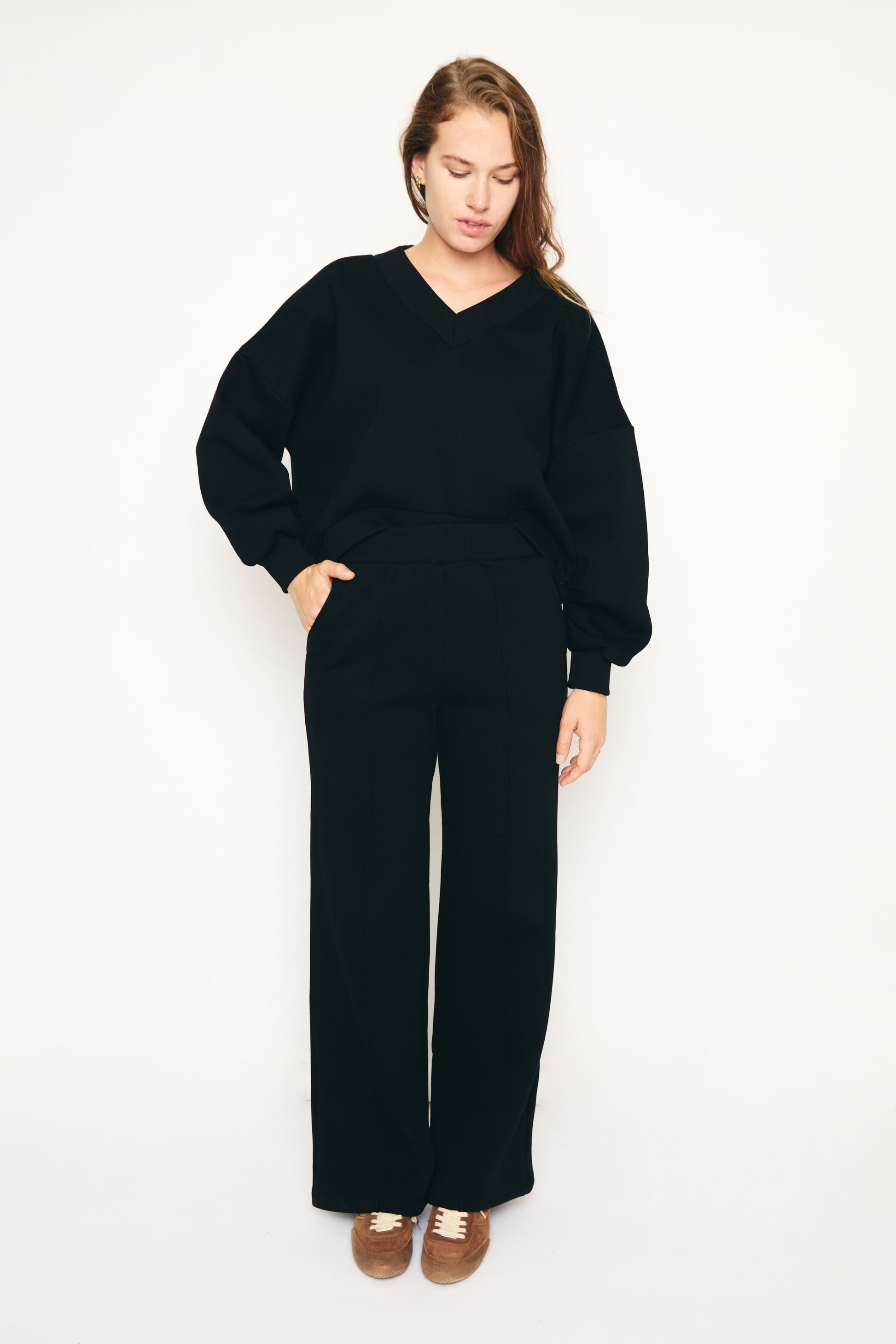 RE/BORN Antwerp Savannah trousers Black