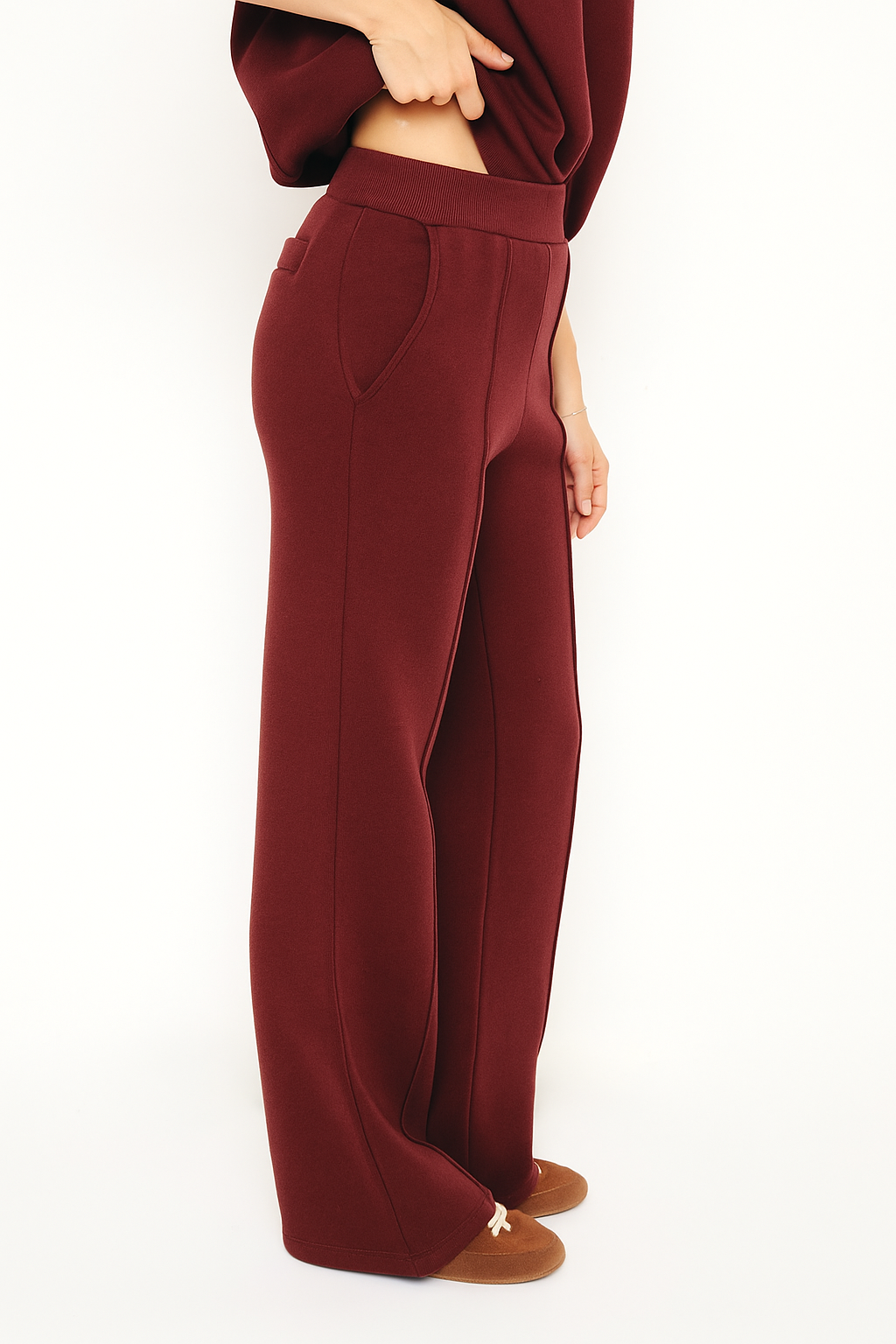 RE/BORN Antwerp Savannah trousers Vino
