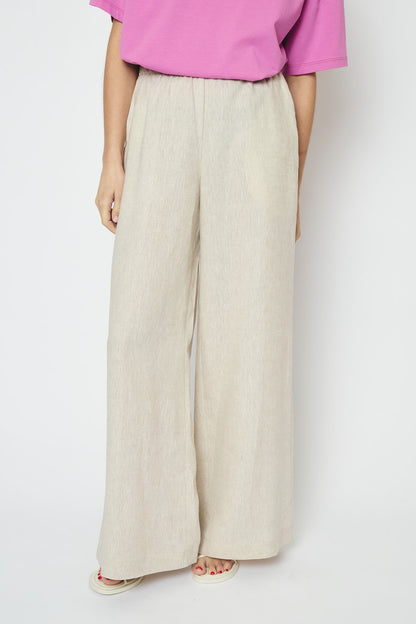 RE/BORN Antwerp Tina Evergreen Linen trousers Raw Linen