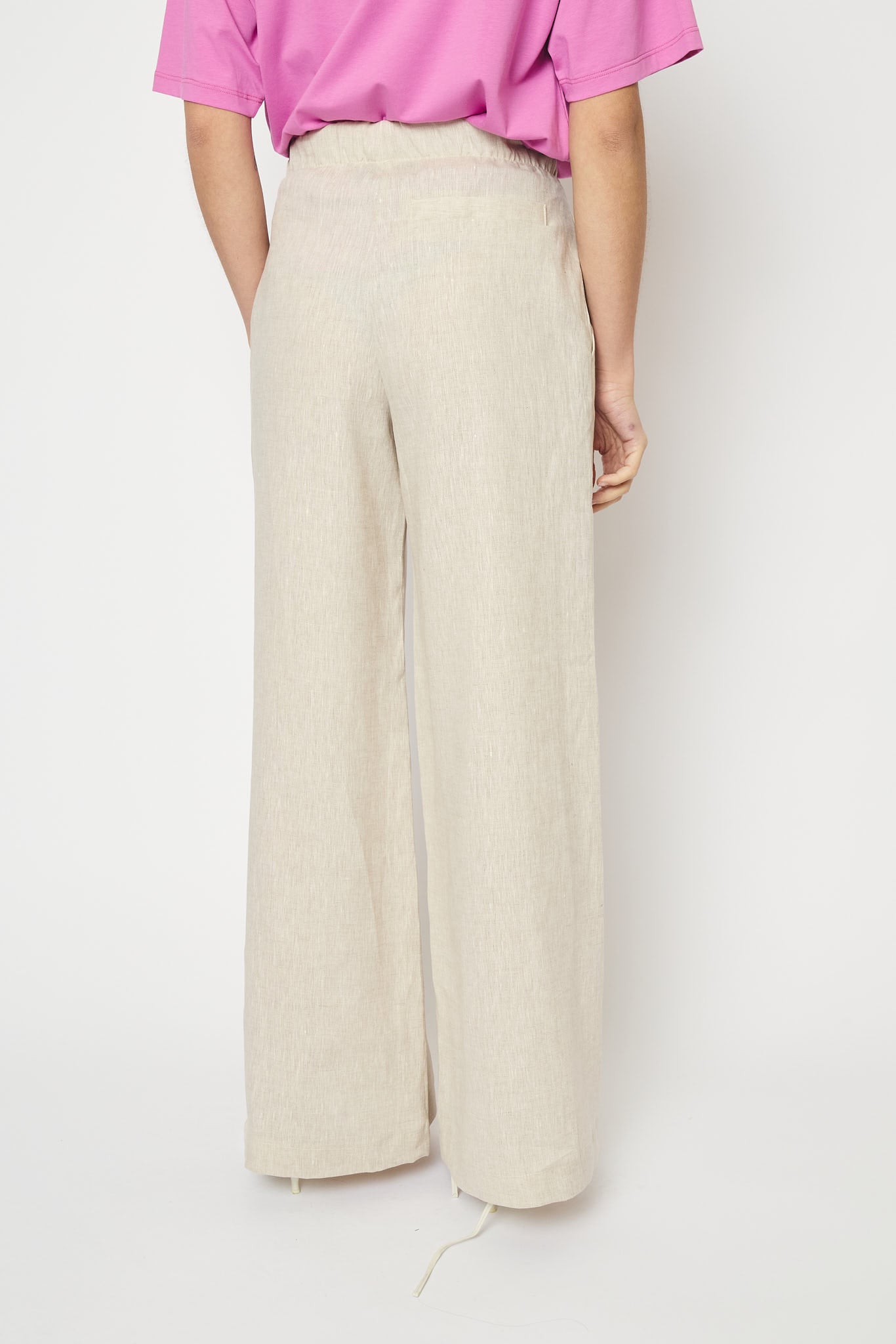 RE/BORN Antwerp Tina Evergreen Linen trousers Raw Linen