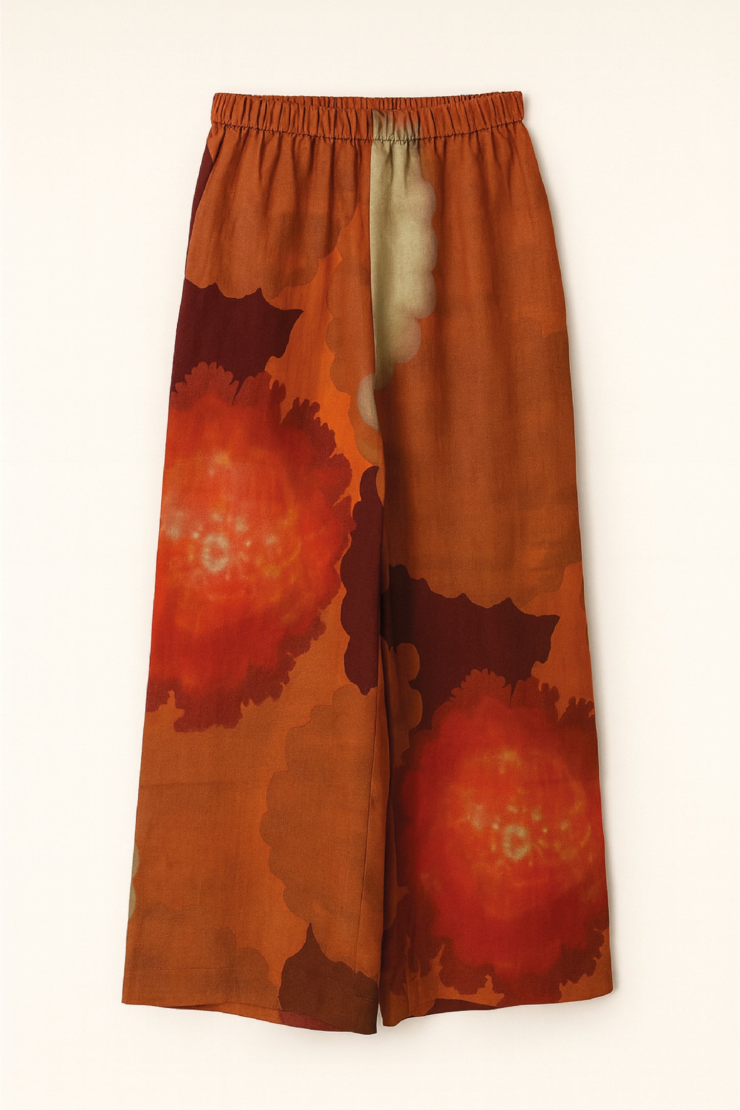 RE/BORN Antwerp Tina Summer Garden trousers Summer Garden Orange