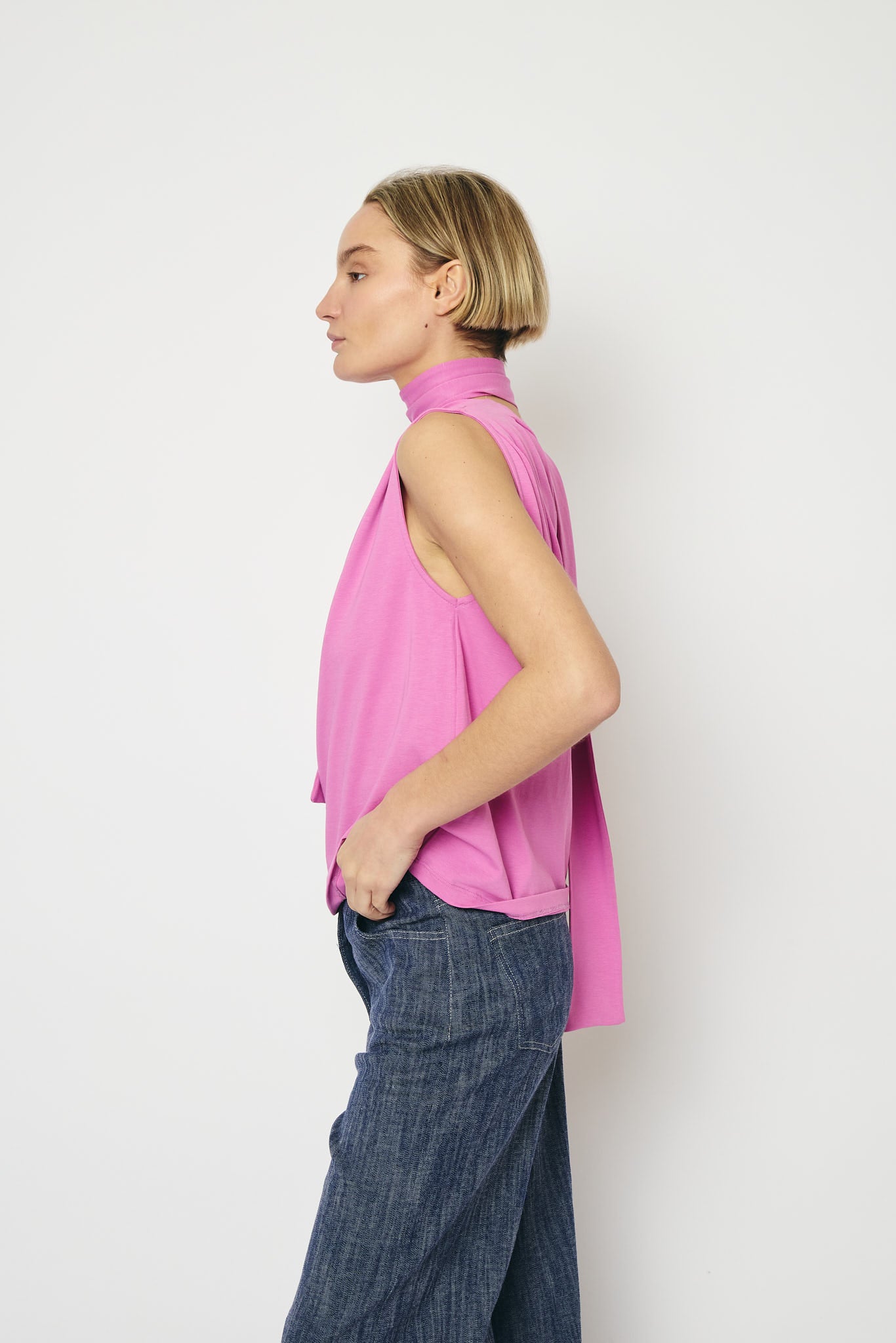 RE/BORN Antwerp Una t-shirt Berry Pink