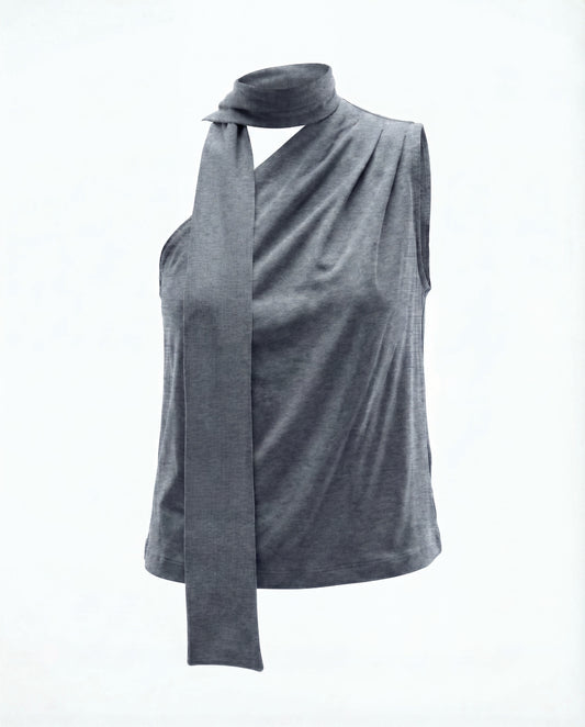 RE/BORN Antwerp Una t-shirt Gray Melange