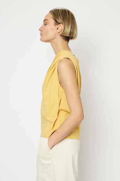 RE/BORN Antwerp Una t-shirt Soft Ochra