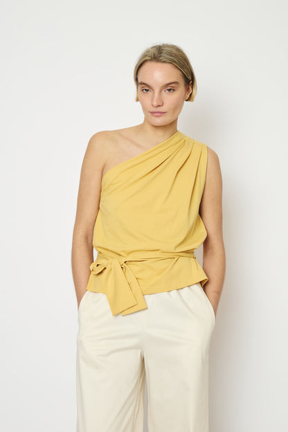 RE/BORN Antwerp Una t-shirt Soft Ochra