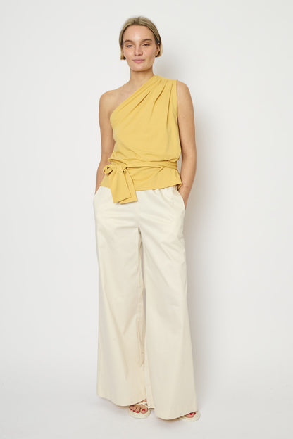 RE/BORN Antwerp Una t-shirt Soft Ochra