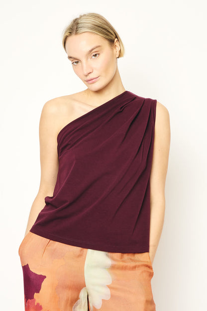 RE/BORN Antwerp Una t-shirt Vino