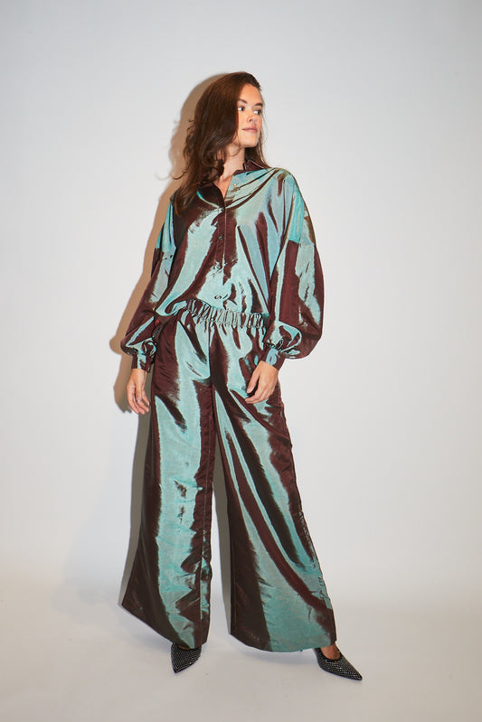 RE/BORN Antwerp Valentina Taffeta trousers