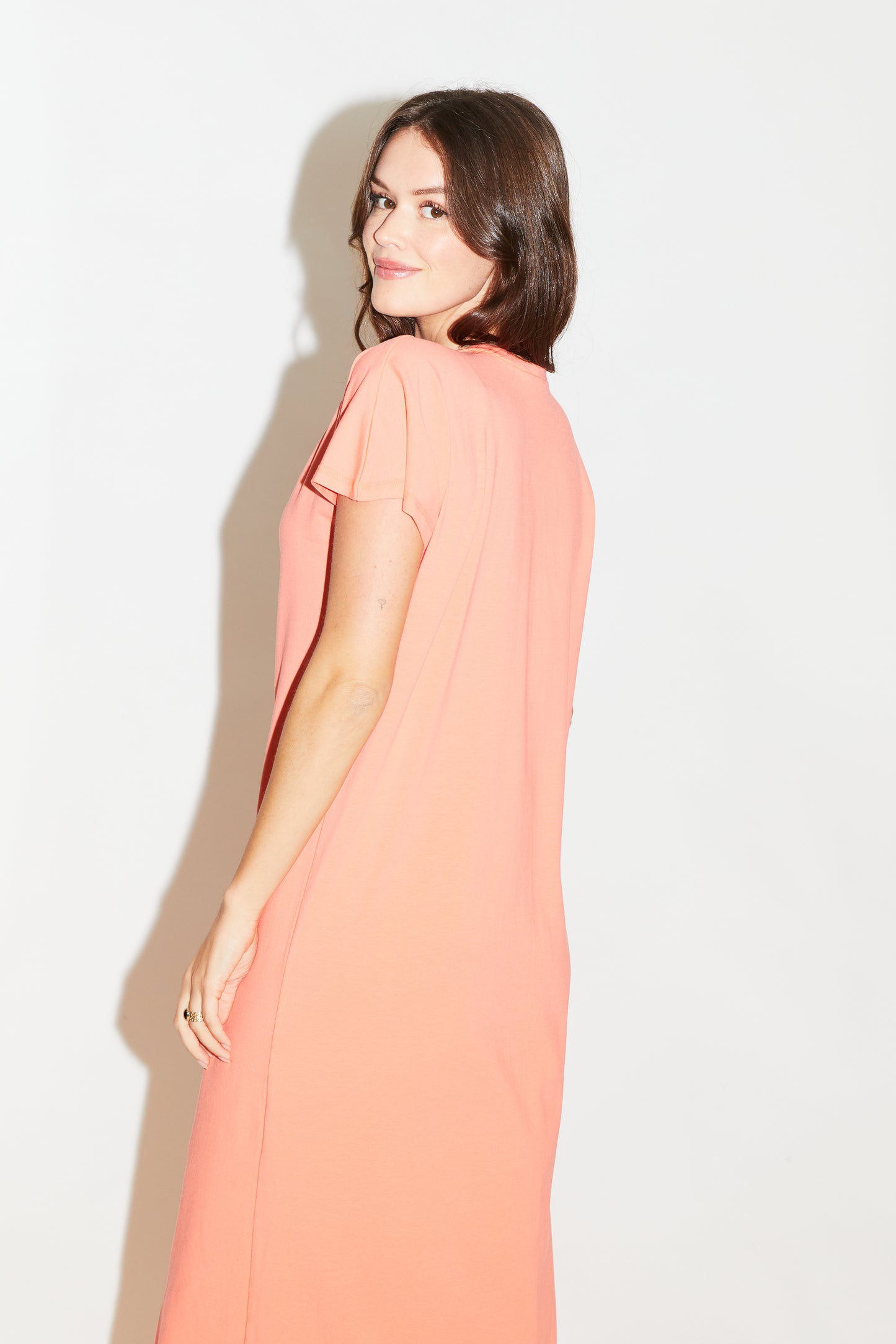 RE/BORN Antwerp Vera dress Coral