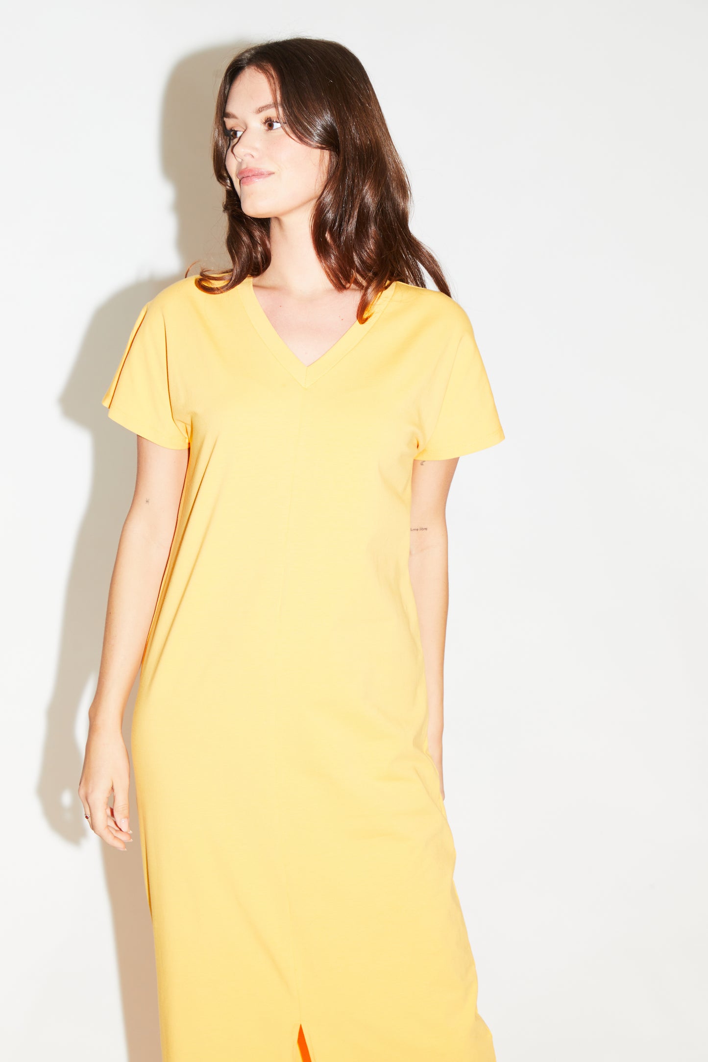 RE/BORN Antwerp Vera dress Mango sorbet