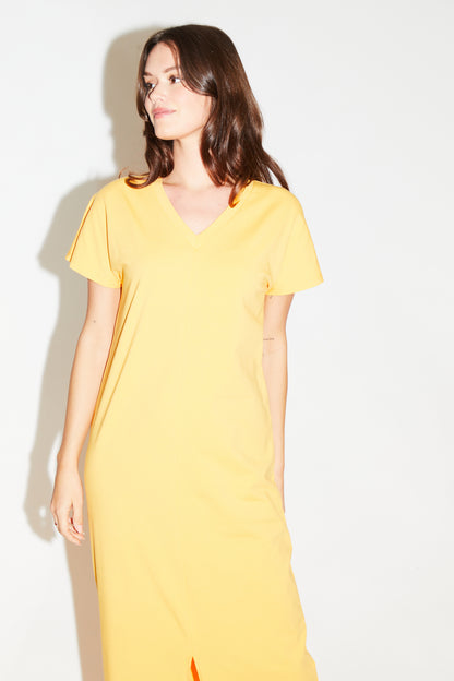 RE/BORN Antwerp Vera dress Mango sorbet