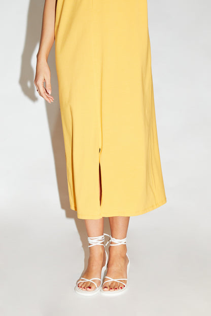 RE/BORN Antwerp Vera dress Mango sorbet