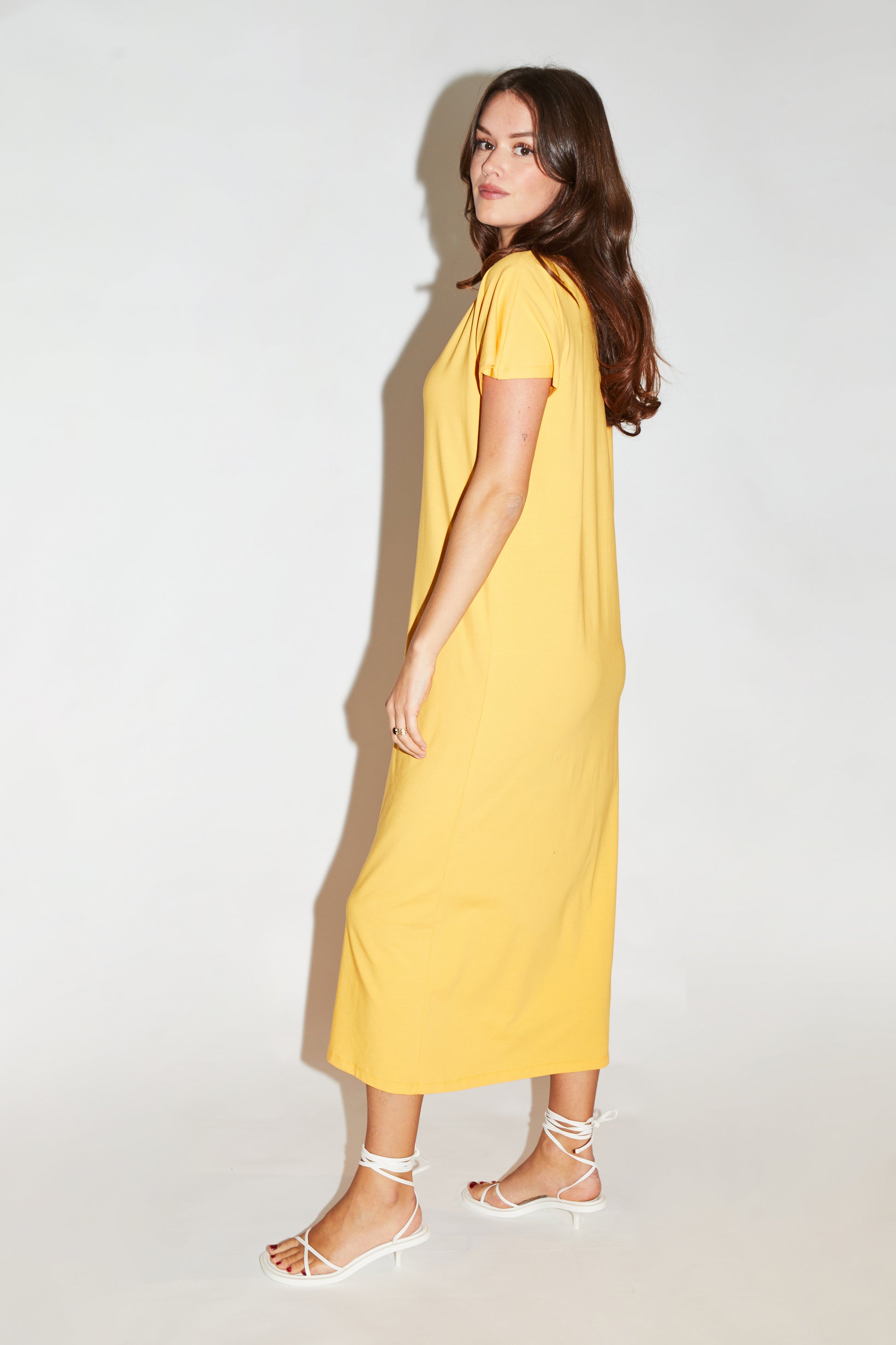 RE/BORN Antwerp Vera dress Mango sorbet