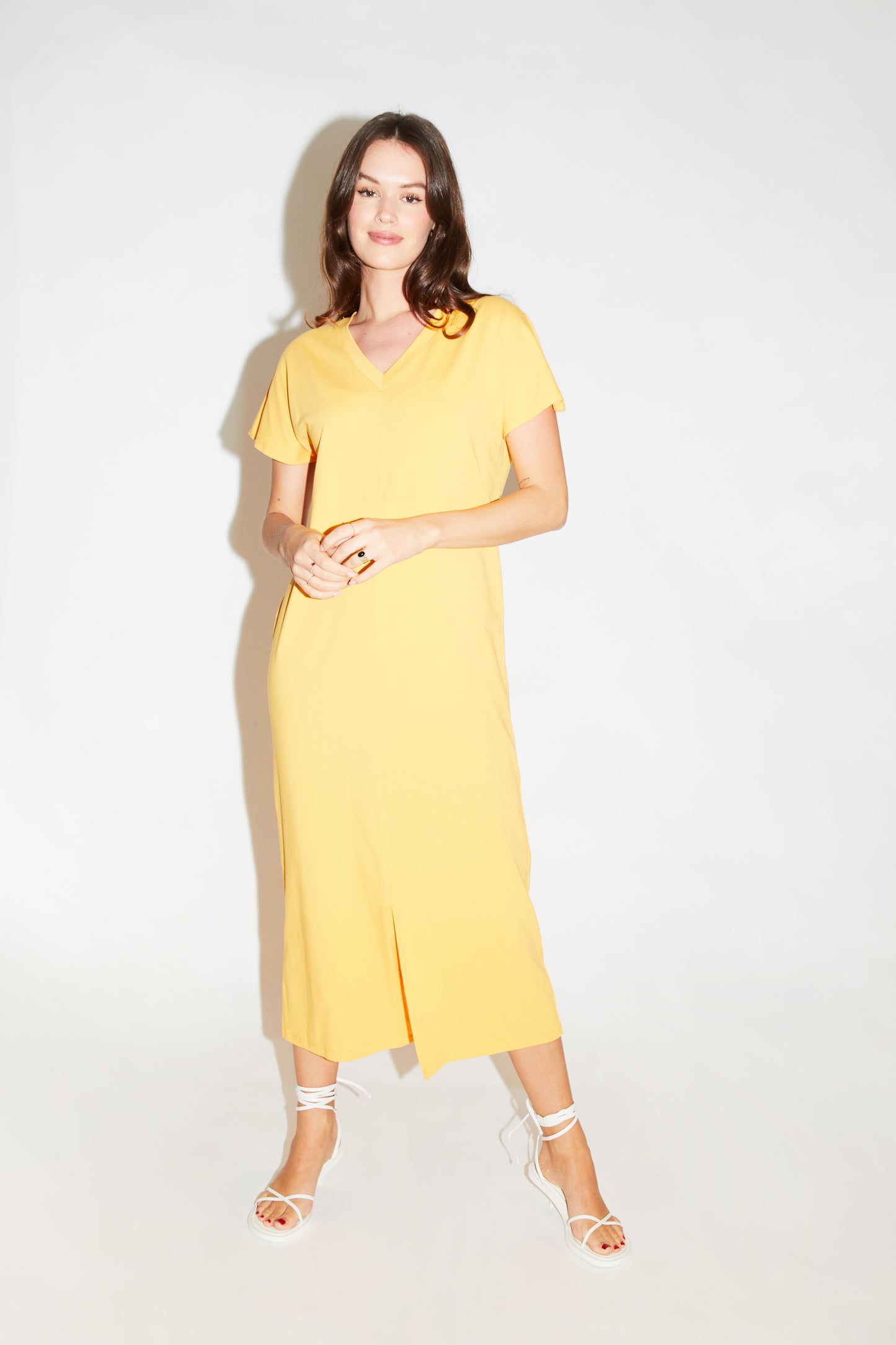 RE/BORN Antwerp Vera dress Mango sorbet