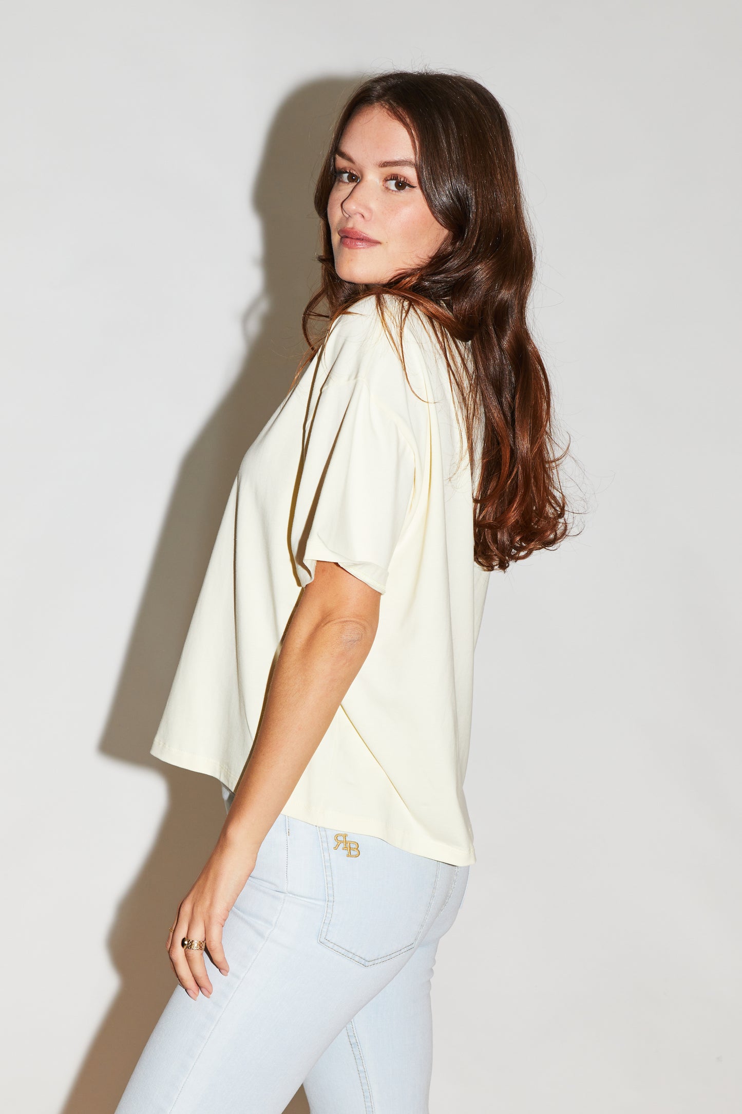 RE/BORN Antwerp Veva t-shirt Butter