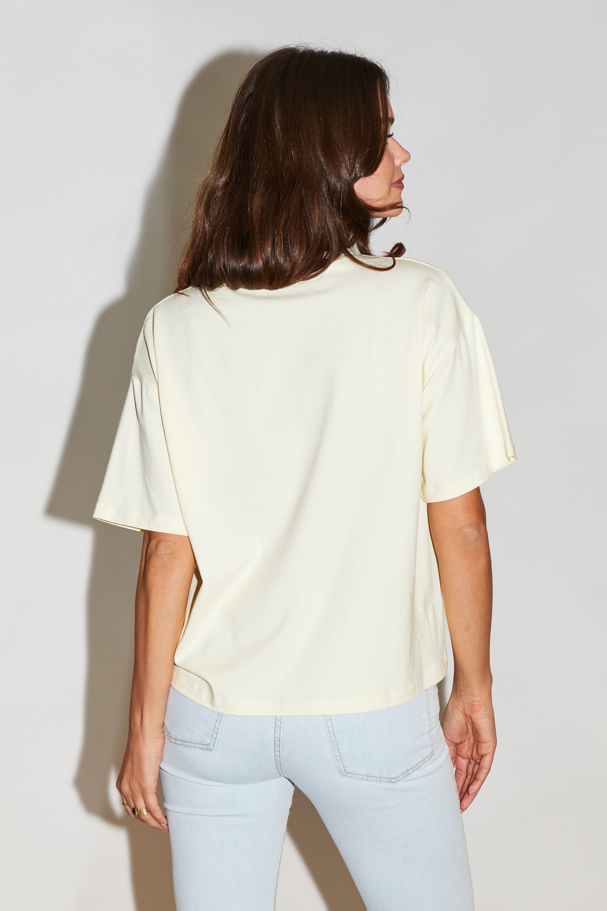 RE/BORN Antwerp Veva t-shirt Butter