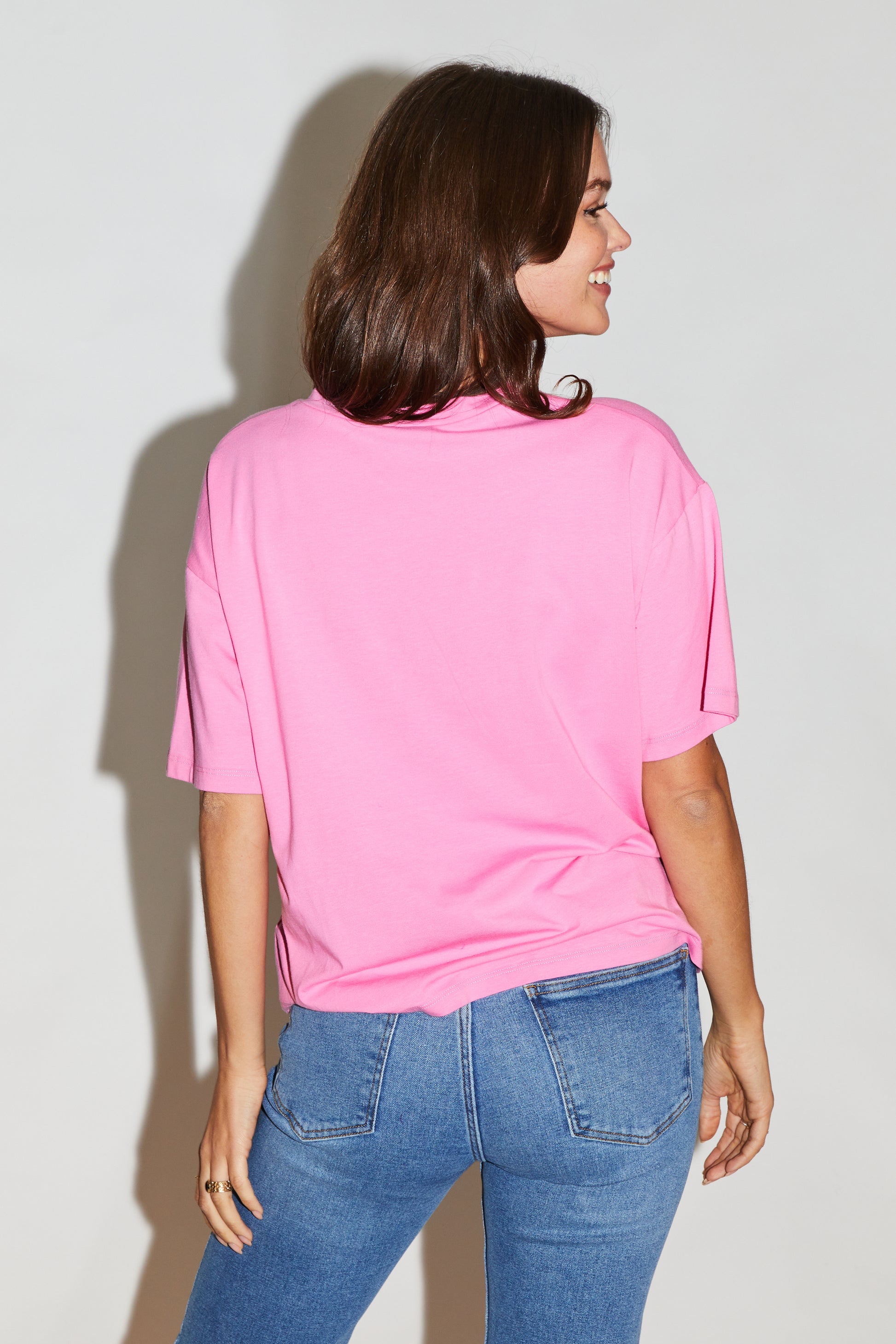 RE/BORN Antwerp Veva t-shirt Candy Pink