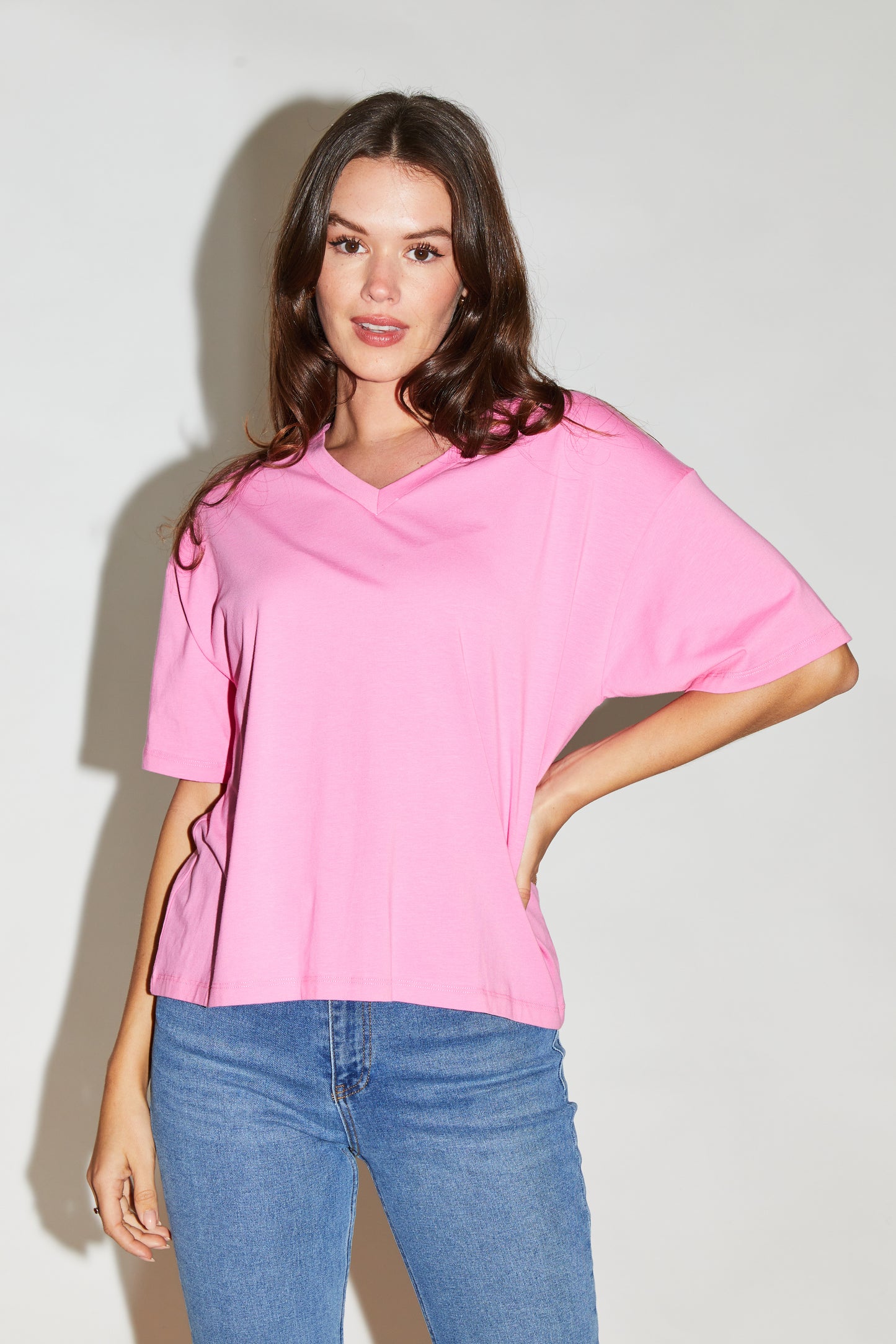 RE/BORN Antwerp Veva t-shirt Candy Pink