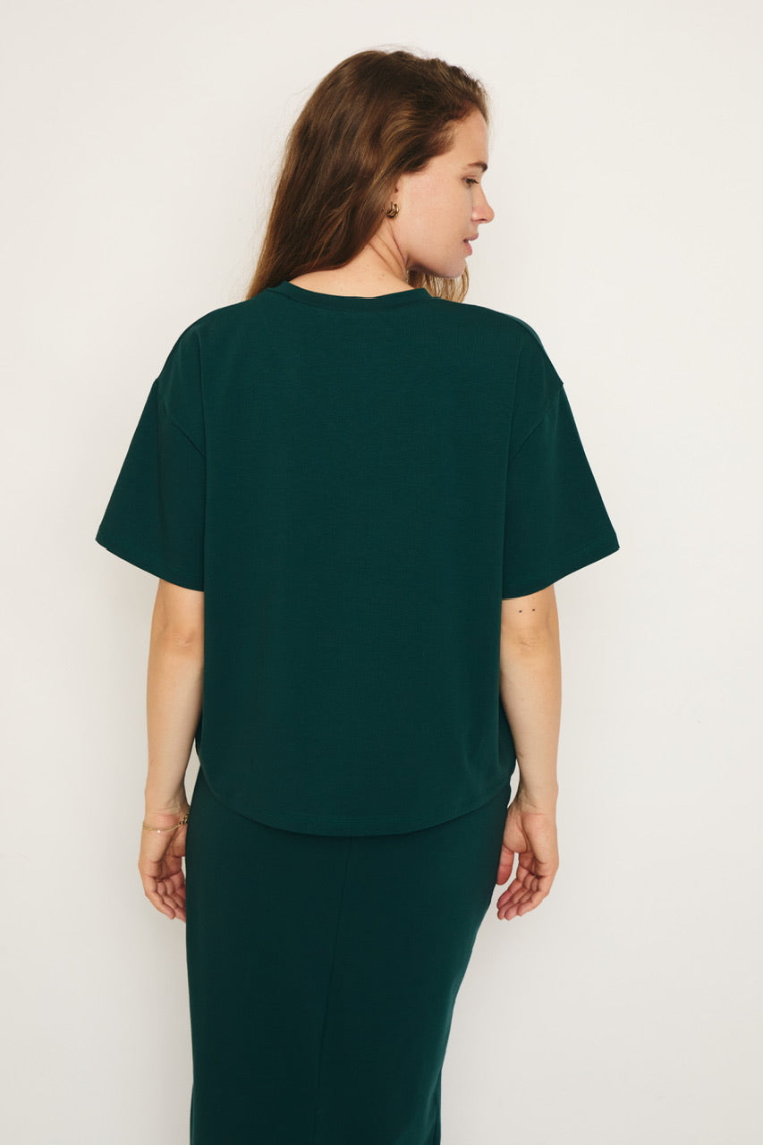 RE/BORN Antwerp Veva t-shirt Forest Green