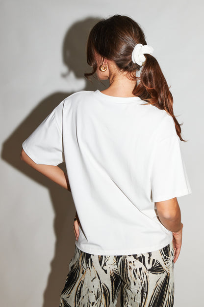 RE/BORN Antwerp Veva t-shirt Offwhite