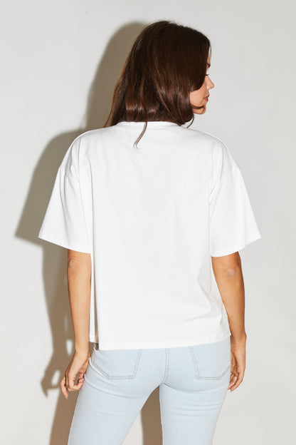 RE/BORN Antwerp Veva t-shirt Offwhite