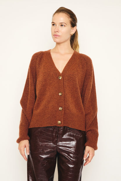RE/BORN Antwerp Vivienne sweater Burnt Brown