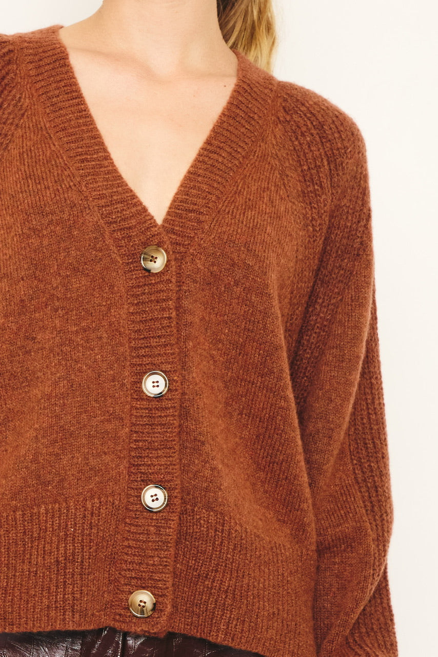 RE/BORN Antwerp Vivienne sweater Burnt Brown