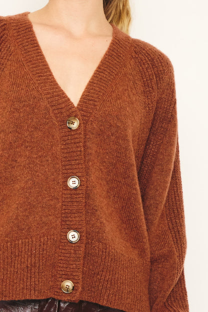 RE/BORN Antwerp Vivienne sweater Burnt Brown