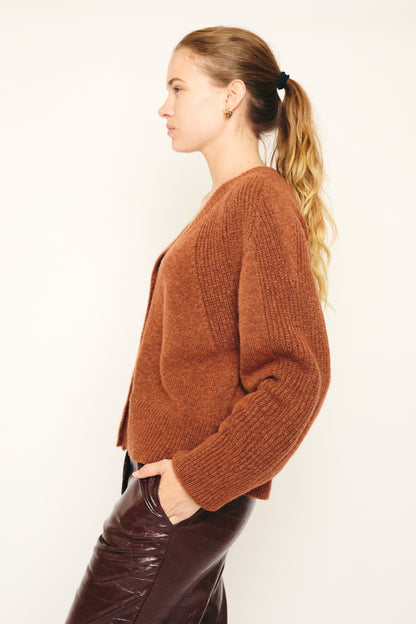 RE/BORN Antwerp Vivienne sweater Burnt Brown