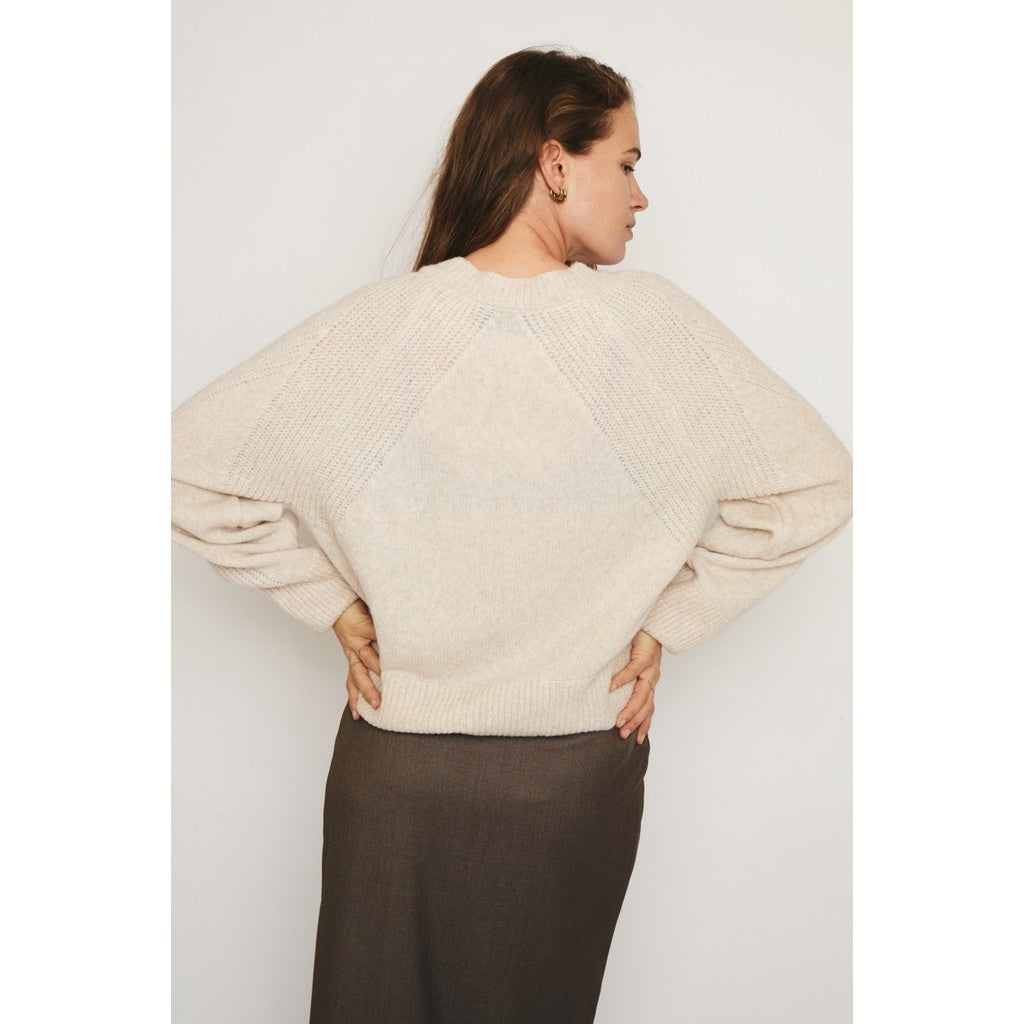 RE/BORN Antwerp Vivienne sweater Crème Stone