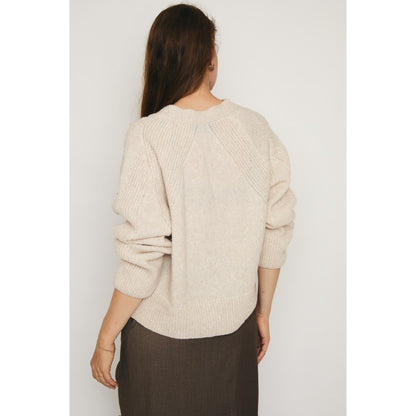 RE/BORN Antwerp Vivienne sweater Crème Stone