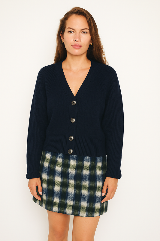 RE/BORN Antwerp Vivienne sweater Dark Blue