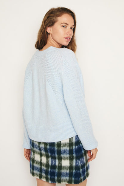 RE/BORN Antwerp Vivienne sweater Light Blue