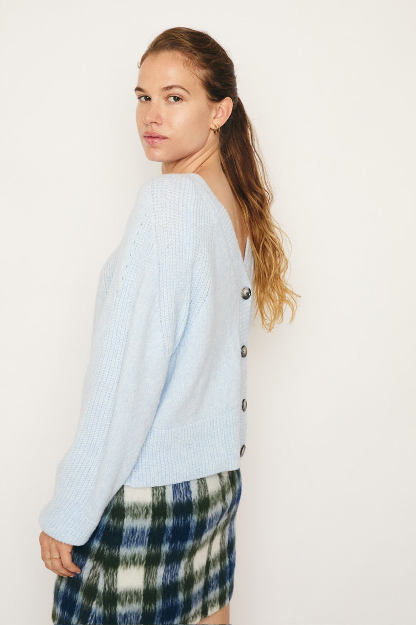 RE/BORN Antwerp Vivienne sweater Light Blue