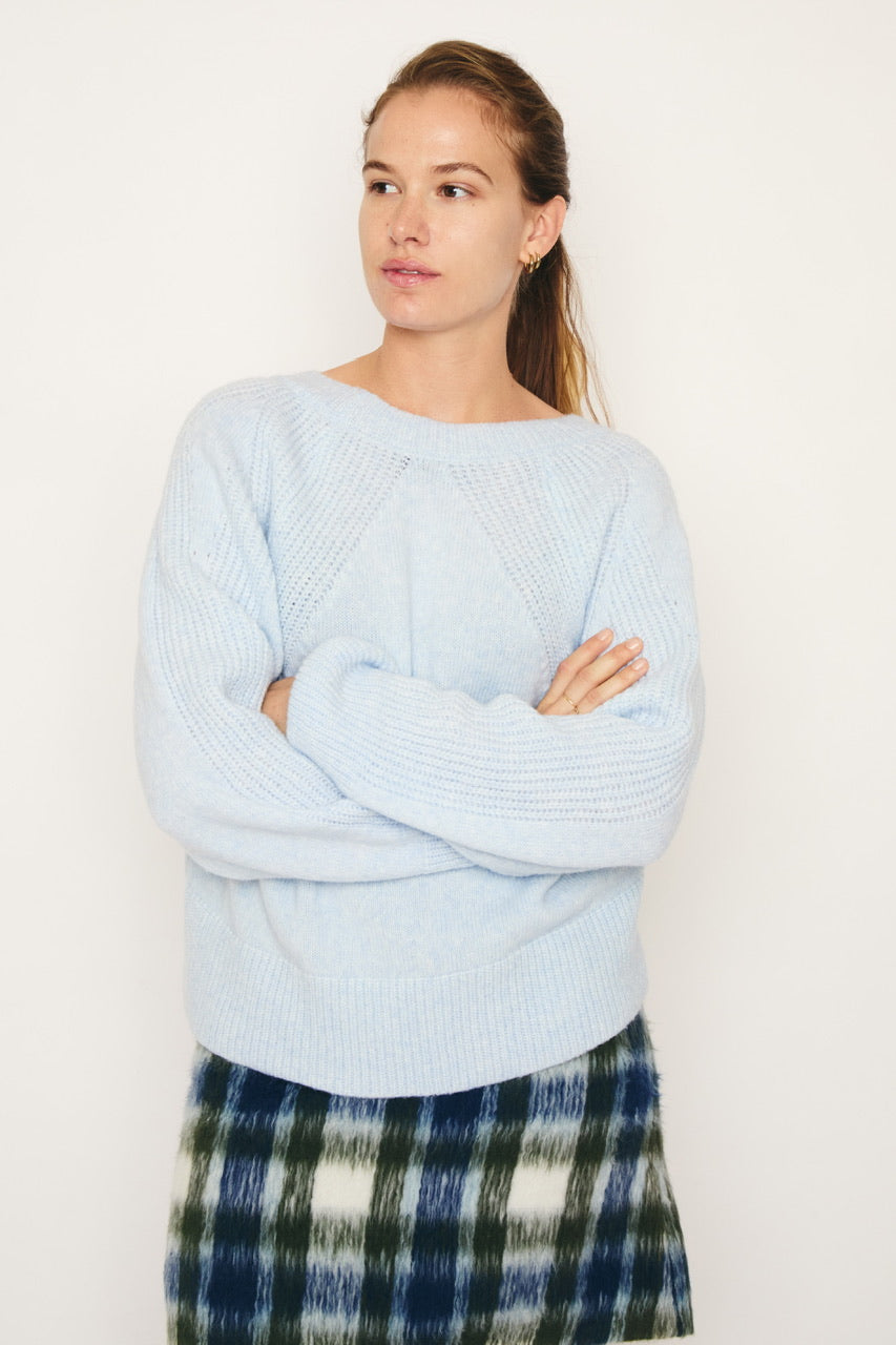 RE/BORN Antwerp Vivienne sweater Light Blue
