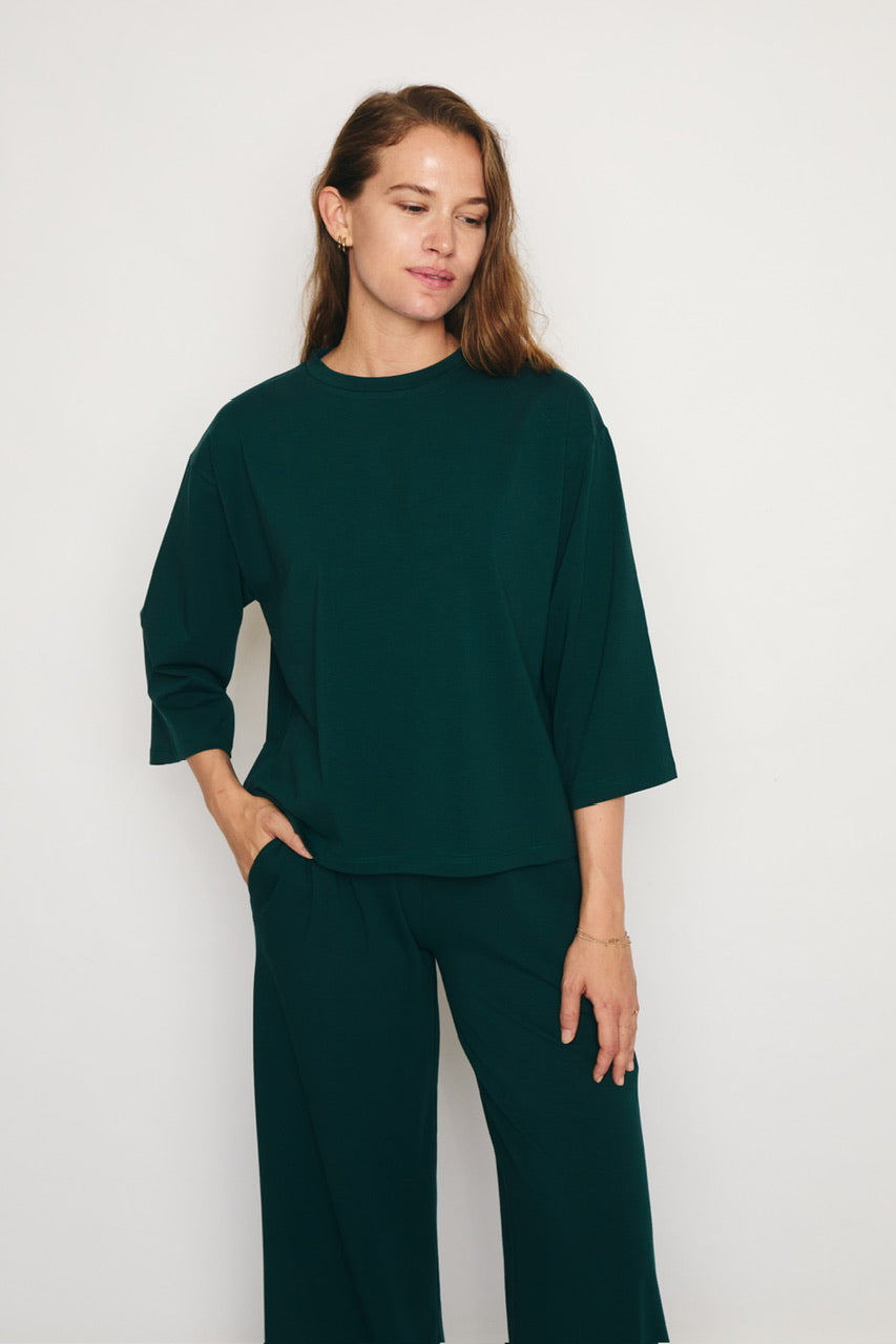 RE/BORN Antwerp Zizi t-shirt Forest Green