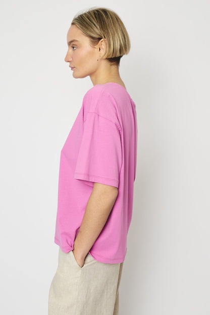 RE/BORN Antwerp Zoe t-shirt Berry Pink