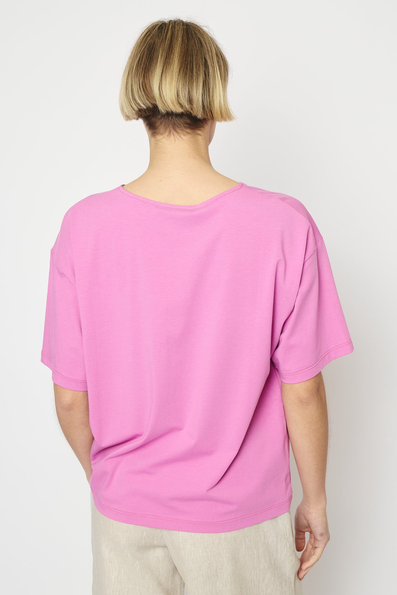 RE/BORN Antwerp Zoe t-shirt Berry Pink