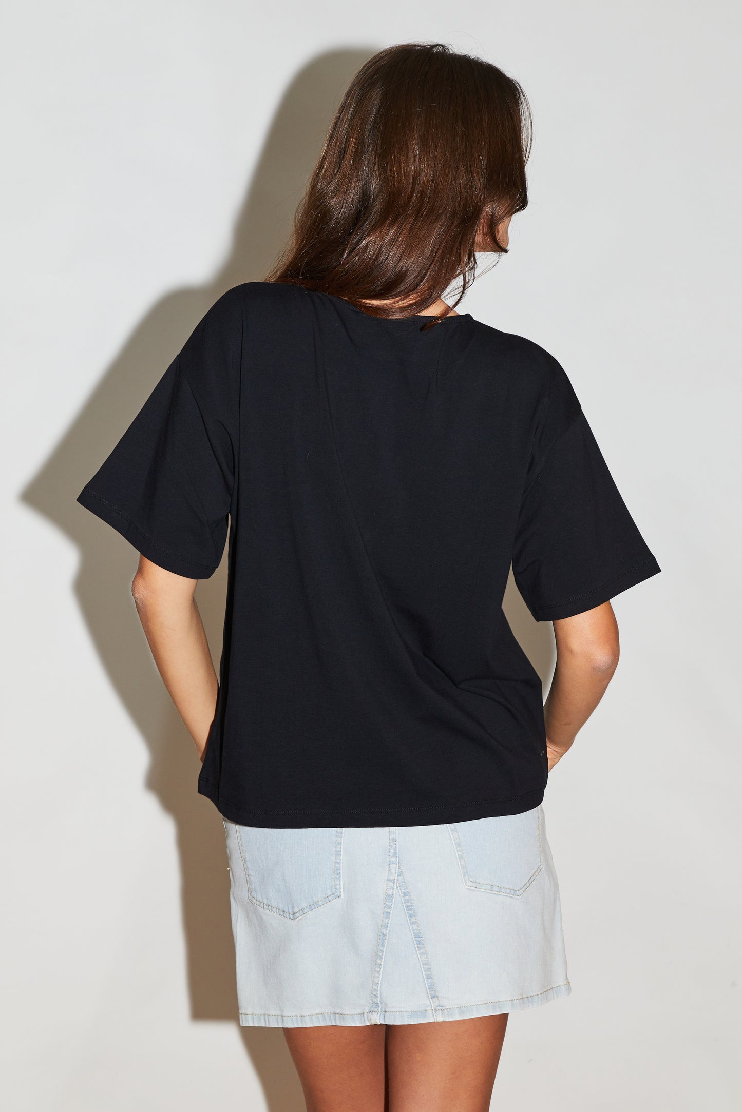 RE/BORN Antwerp Zoe t-shirt Black